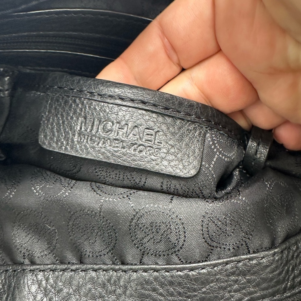 Michael Kors Black Tote with Gold Chain - Picture 8 of 9